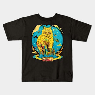 Catzilla Cat Strikes Fear Kids T-Shirt